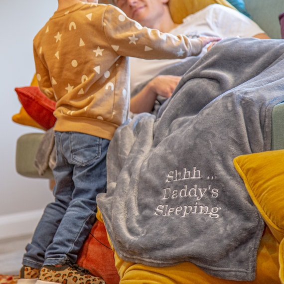 Personalised Embroidered Snuggle Throw blanket Etsy