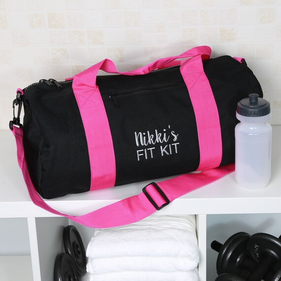 Personalised 'Fit Kit' Gym Bag Embroidered with Name Etsy