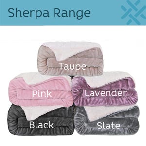 Personalised Luxury Sherpa Dog Blanket image 3