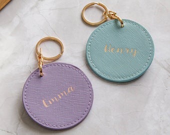 Faux Leather Customised Key Rings