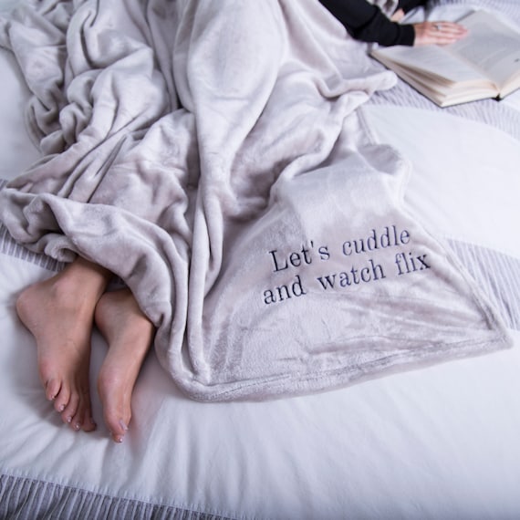 personalised cuddle blanket