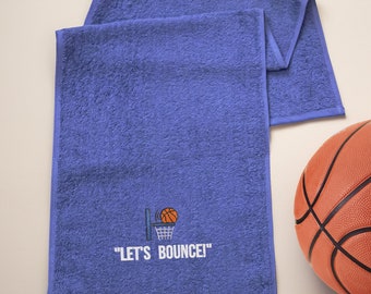 Sports Towel with Basketball Logo