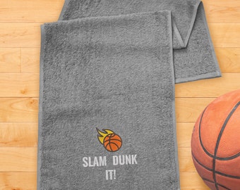Towel with Basketball Logo