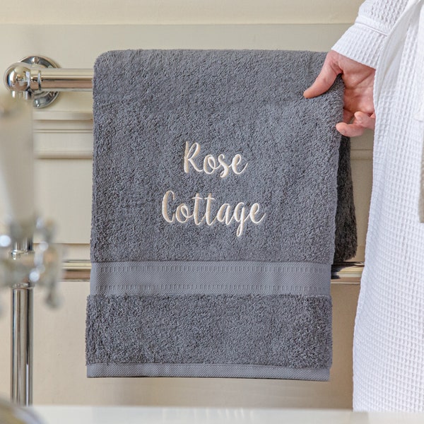 Personalised Luxury Cotton Bath Towel