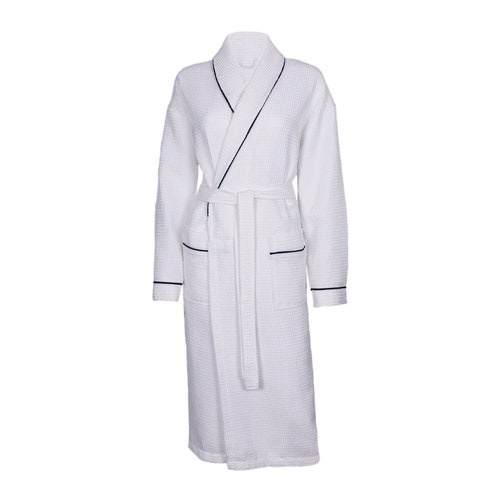 Personalised Waffle Dressing Gown With Coloured Piping Etsy UK