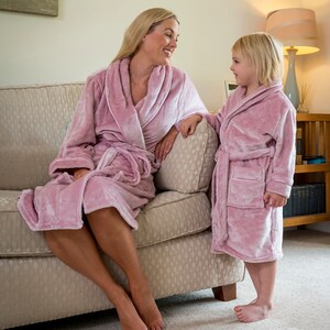 Personalised Supersoft Fleece Dressing Gown Embroider Your Initials image 2