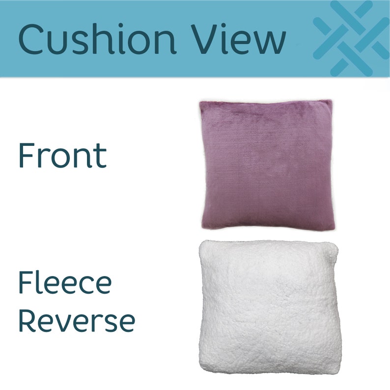 Personalised Super Soft Fleece Sherpa Blanket and Cushion Set image 4