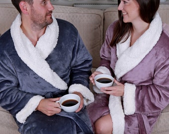 Super Soft Sherpa Style Dressing Gown