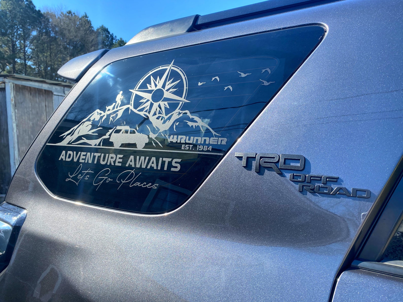 Toyota 4Runner Vinyl Window Decal Minor Trimming Required on Etsy