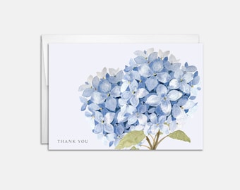 Watercolor Hydrangea Thank You Card