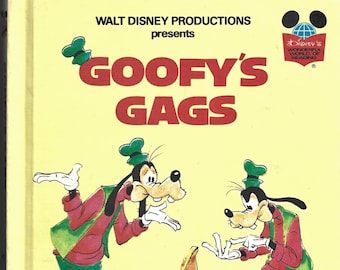 Walt Disney's Goofy's Gags - Wonderful World Of Reading - Hardback 1974