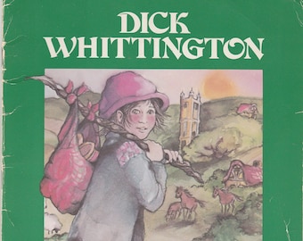 Dick Whittington Paperback Book & 33 RPM 7 Inch Record Set - Troll Associates 1982