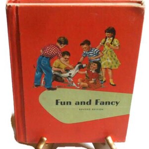 Fun and Fancy Revised Edition 1959, Eleanor G Robison Ginn Basic Readers, Hardcover Vintage Childrens School Reader Book Gift