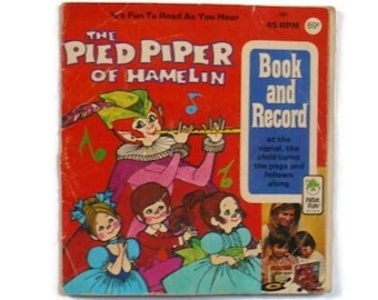 The Pied Piper Of Hamelin Book and Record Set - Peter Pan Records 1971