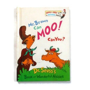 Mr. Brown Can Moo!  Can You? by Dr. Seuss - Book Of Wonderful Noises - Hardback Children's Book