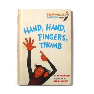 Hand, Hand, Finger's, Thumb by Al Perkins * A Bright and Early Hardback Child's Book *  Cat In The Hat Book 1969