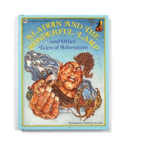 Aladdin and the Wonderful Lamp and Other Tales of Adventure - A Golden Junior Classic Hardback Book