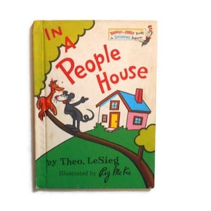 In A People House by Dr. Seuss * Hardback Book 1972 Early Edition