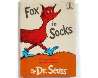 Fox in Socks by Dr. Seuss - Beginner Books Hardcover - Etsy