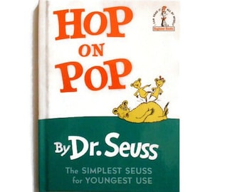 Hop On Pop By Dr. Seuss - Vintage Children's Book - Hardback 1991
