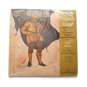 LP Treasure Island/King Arthur 12&quot; 33 RPM Story Record - Wonderland 1961
