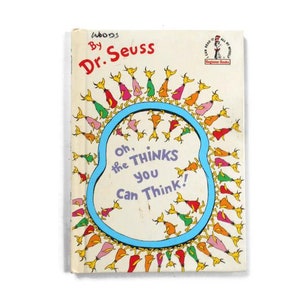 Oh The Thinks You Can Think by Dr Seuss * A Hardback Child's Beginner Book 1975