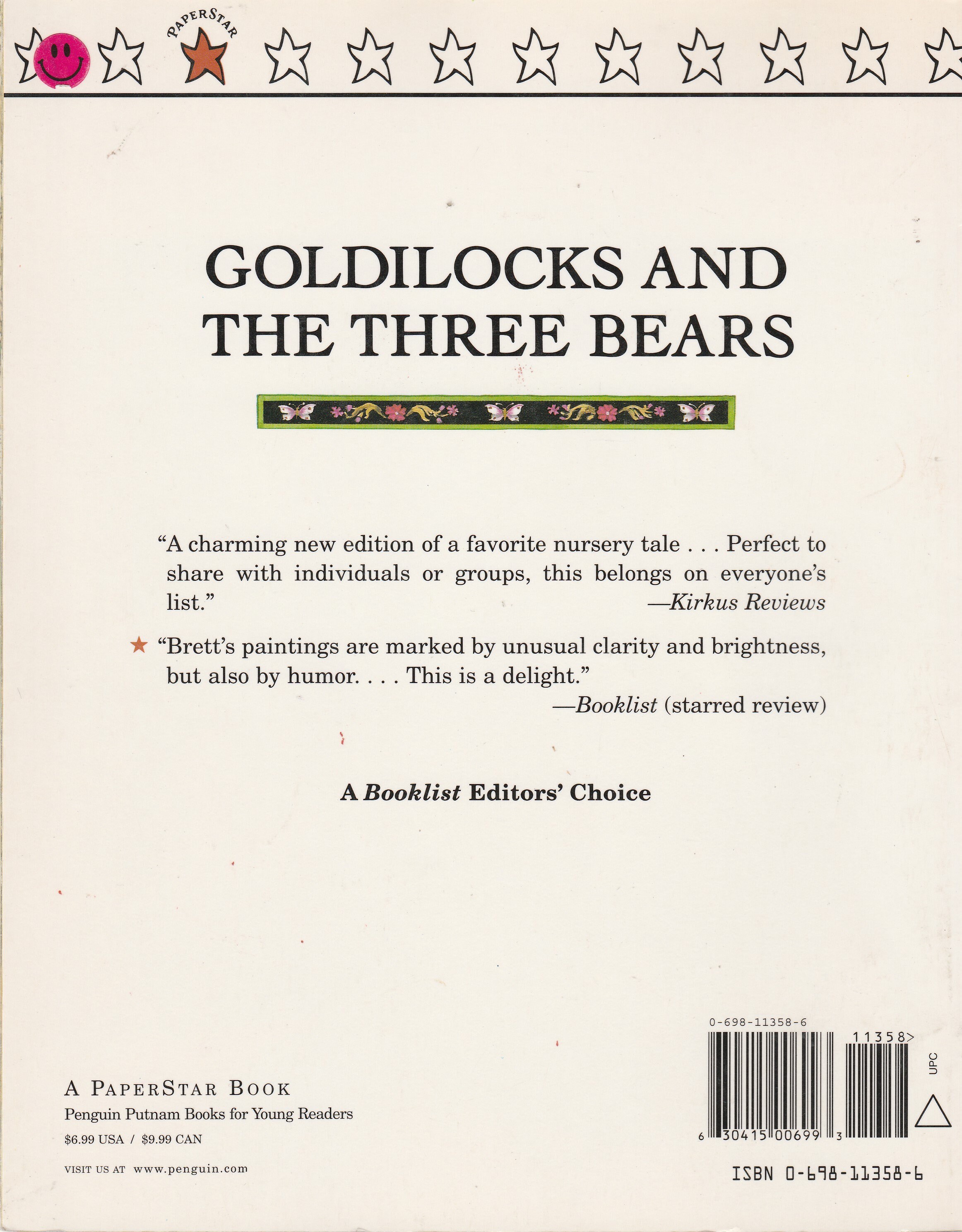 Goldilocks and the Three Bears - Paperback Children's Book - Etsy