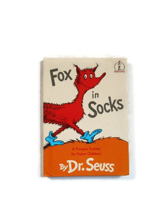 Fox in Socks by Dr. Seuss - Beginner Books Hardcover - Etsy