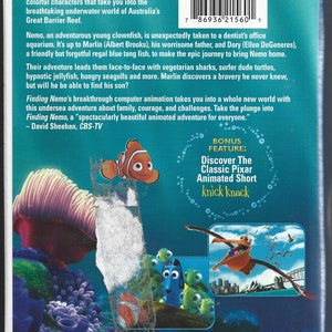 Disney's Finding Nemo VHS Format Movie 2001 - Etsy