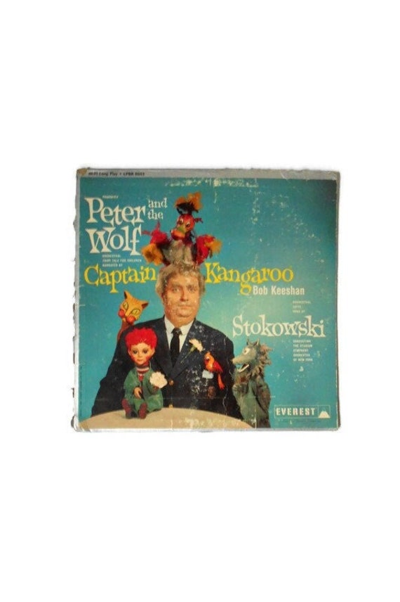 LP Captain Kangaroo Bob Keesahn Peter and the Wolf - Stadium Symphony Orchestra Of New York - 12" Album