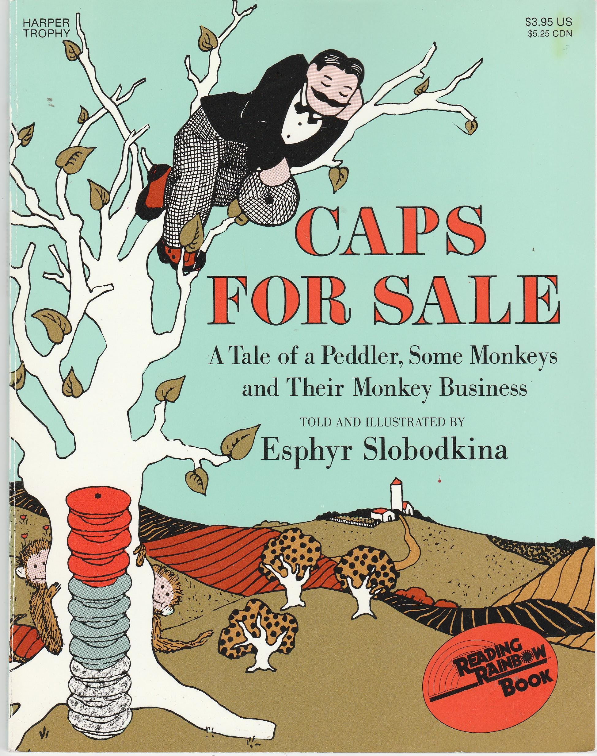 Caps for Sale by Esphyr Slobodkina Reading Rainbow Paperback