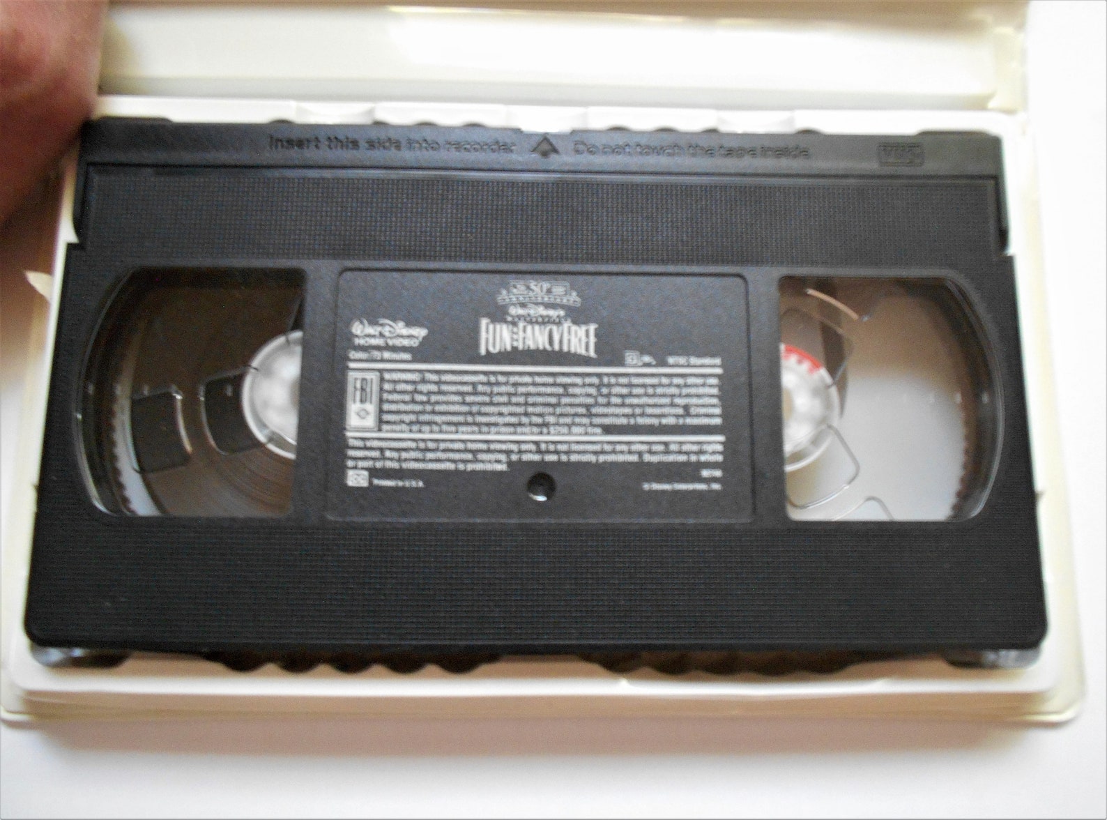 Walt Disney's Masterpiece Fun and Fancy Free VHS Video Format 50th ...