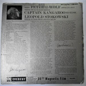 LP Captain Kangaroo Bob Keesahn Peter and the Wolf - Stadium Symphony Orchestra Of New York - 12" Album image 3