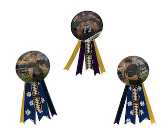 Custom Spirit Buttons with Ribbons