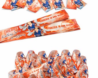 Personalized Memorial Ribbon Pins: Celebration of Life Keepsakes