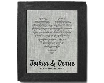 12th Linen Anniversary gift, First Dance Song