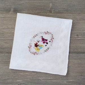 Marriage Proposal Hankie, Embroidered Vintage Handkerchief, Bride's Keepsake, Wedding Shower or Engagement Gift image 5