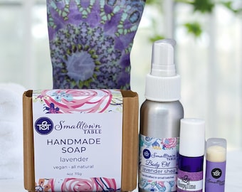 Handmade Lavender Spa Gift Set, Sleep Eye Mask, Aromatherapy