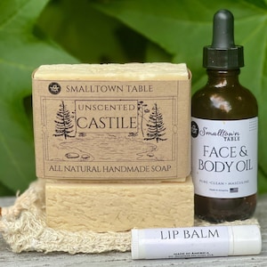 Gift Box for Men, Father&#39;s Day Gift for Dad, Care Package for Husband, Masculine Scents, Handmade Soaps for Men Stocking Stuffer for Him