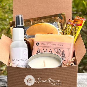 Father&#39;s Day Gift for Men, Spa Kit Dad Gifts, Men&#39;s Soap Guy Gift, Man’s Bath Gift Set, Self Care for Him, Organic Grooming Set Boyfriend