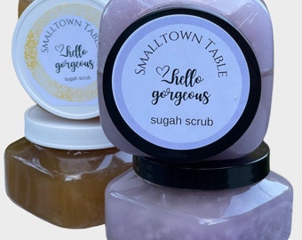 Sugar Scrub All Natural Exfoliating Sugar and Sea Salt Self Care Box - Add-on Build a Box -