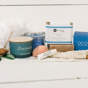 Self Care Box for Women, Organic Spa Gift Set, Relaxation Care Package, Thoughtful Gift for Friends, At Home Spa Day, Coworker Gift Idea