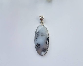 Sterling Silver Dendrite Opal Pendant