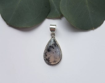 Sterling Silver Dendrite Opal Pendant