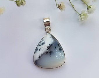 Sterling Silver Dendrite Opal Pendant