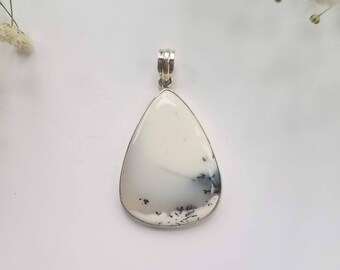 Sterling Silver Dendrite Opal Pendant