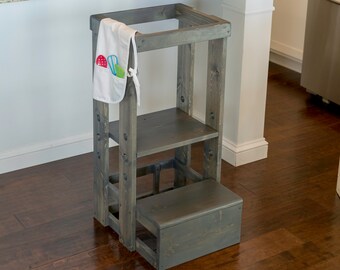 Safe Step Stool, Child Safety Kitchen Stool, Mommy's Helper, Learning Center, Toddler Safety Stool, Tot Tower