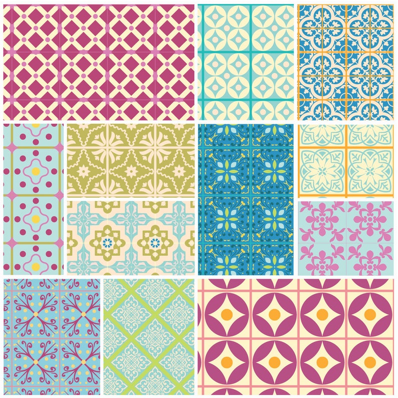 Digital Ornate Tile, Geometric African and Arab Tile Patterns Design ...