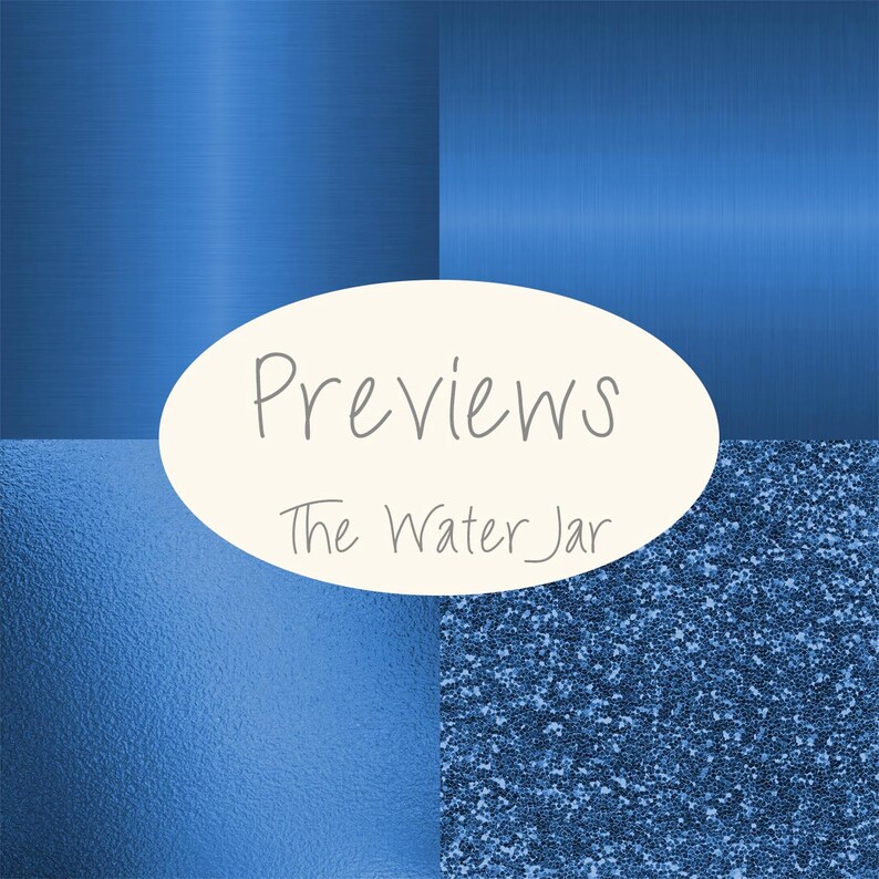 Blue Metallic Texture digital papers and Vibrant Electric ...