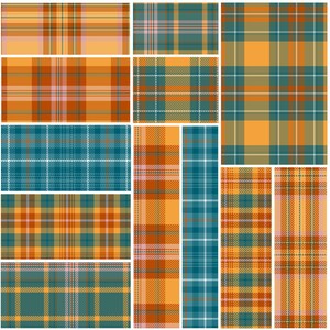 Rustic Plaid Digital Paper Pack, Seamless Tartan Patterns, Printable ...